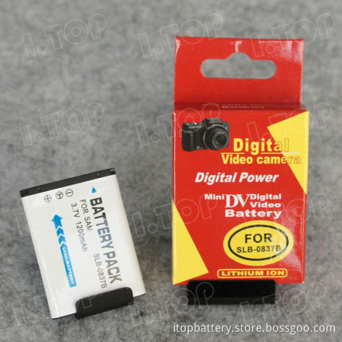 Portable battery pack for SLB-0837B Samsung batteries,3.7V 1200mAh, Made in china